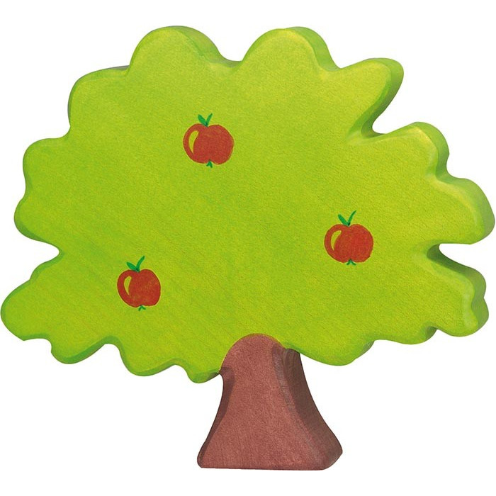 Figurine pommier en bois - Animaux des bois Holztiger | Jouet et jeu libre Montessori Reggio - LesMinis