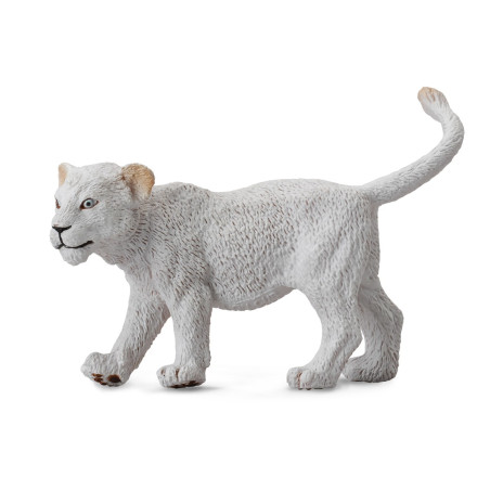 Figurine lionceau blanc - animaux sauvages Collecta 88551 - Jouet réplique réaliste - Montessori