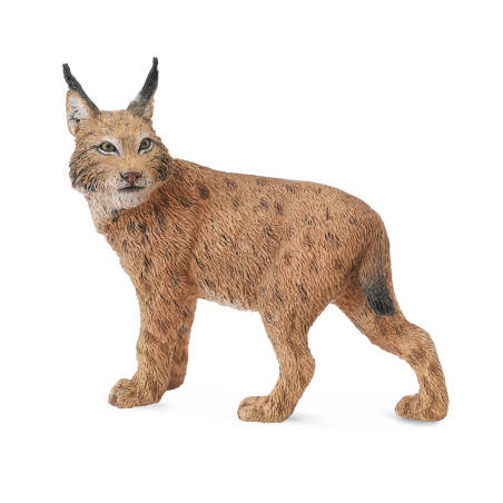 Figurine lynx - animaux sauvages Collecta 88565 - Jouet réplique réaliste - Montessori
