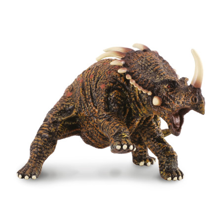 Figurine dinosaure styracosaure Collecta 88147 | Jouet réplique réaliste - Collection Préhistorique Jurassic World