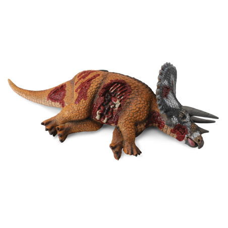 Figurine triceratops mort - préhistoire proie 88528 | Jouet réplique réaliste - Collection Préhistorique Jurassic World