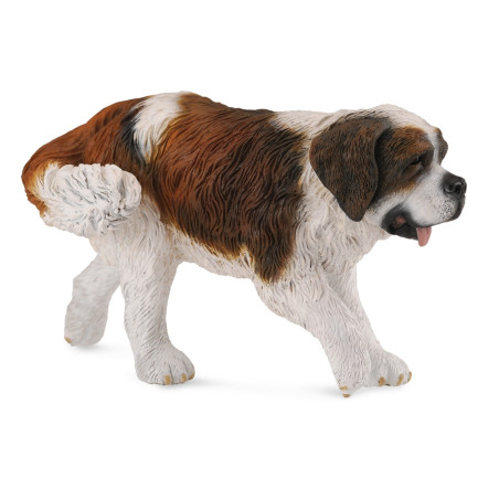 Figurine Chien saint-bernard Collecta 88506 | Réplique réaliste - Enrichissement Montessori école maternelle