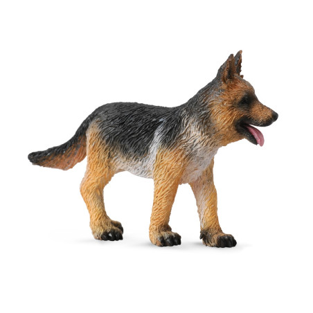 Figurine chiot berger allemand Collecta 88553 | Réplique réaliste - Enrichissement Montessori école maternelle