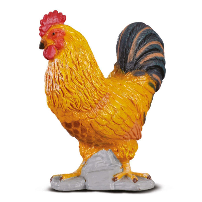 Figurine coq Collecta - Les animaux de la ferme 88004 | Jouet éducatif réplique réaliste