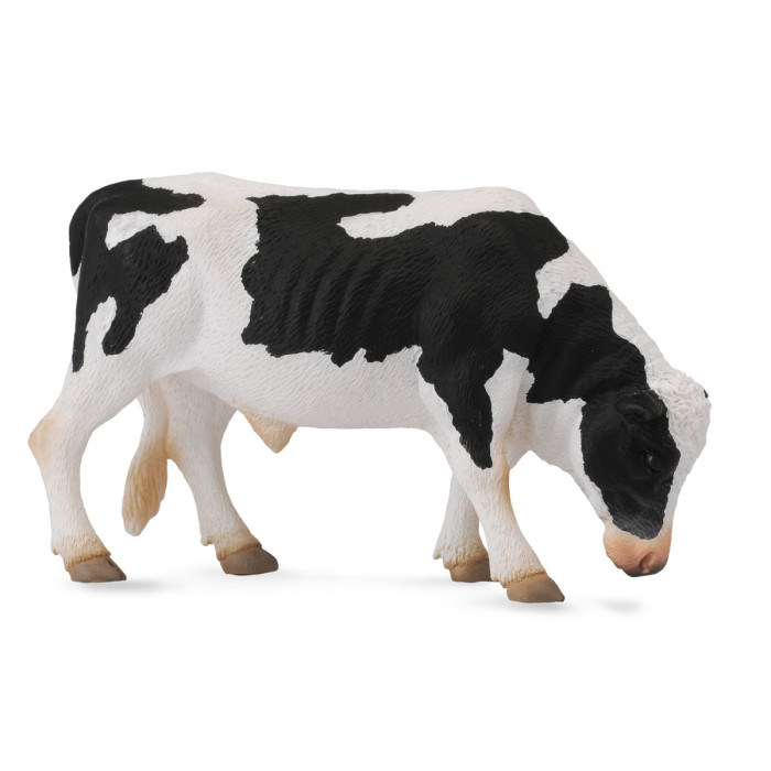 Figurine taureau frison Collecta - Les animaux de la ferme 88482 | Jouet éducatif réplique réaliste