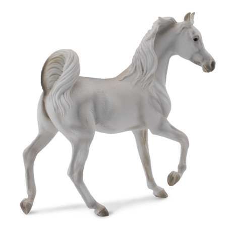 Figurine cheval jument arabe gris Collecta 88476 | Jouet Montessori éducatif réplique réaliste