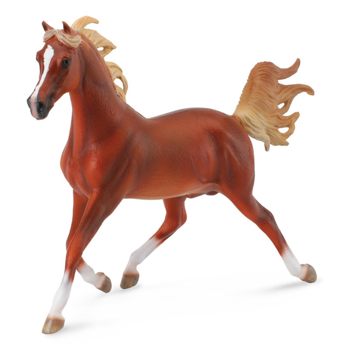 Figurine cheval étalon arabe Collecta 88538 | Jouet Montessori éducatif réplique réaliste