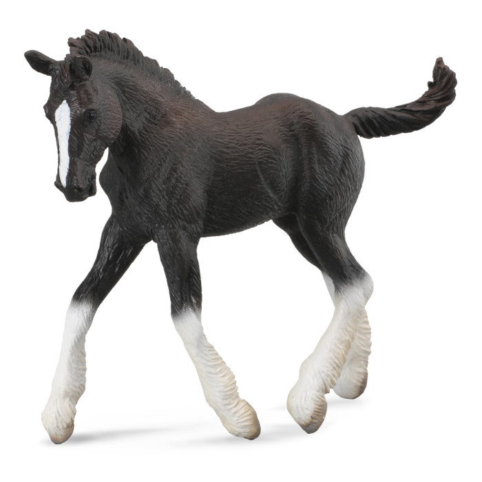 Figurine Poulain Shire Collecta 88583 | Jeune Cheval Noir