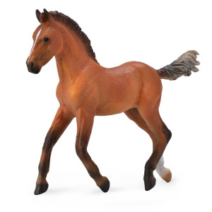 Figurine cheval hanovrien poulain bai Collecta 88734 | Jouet Montessori éducatif réplique réaliste