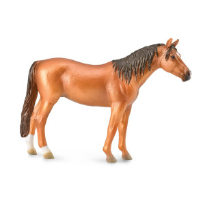 Figurine cheval jument russe marron Collecta 88847 | Jouet Montessori éducatif réplique réaliste
