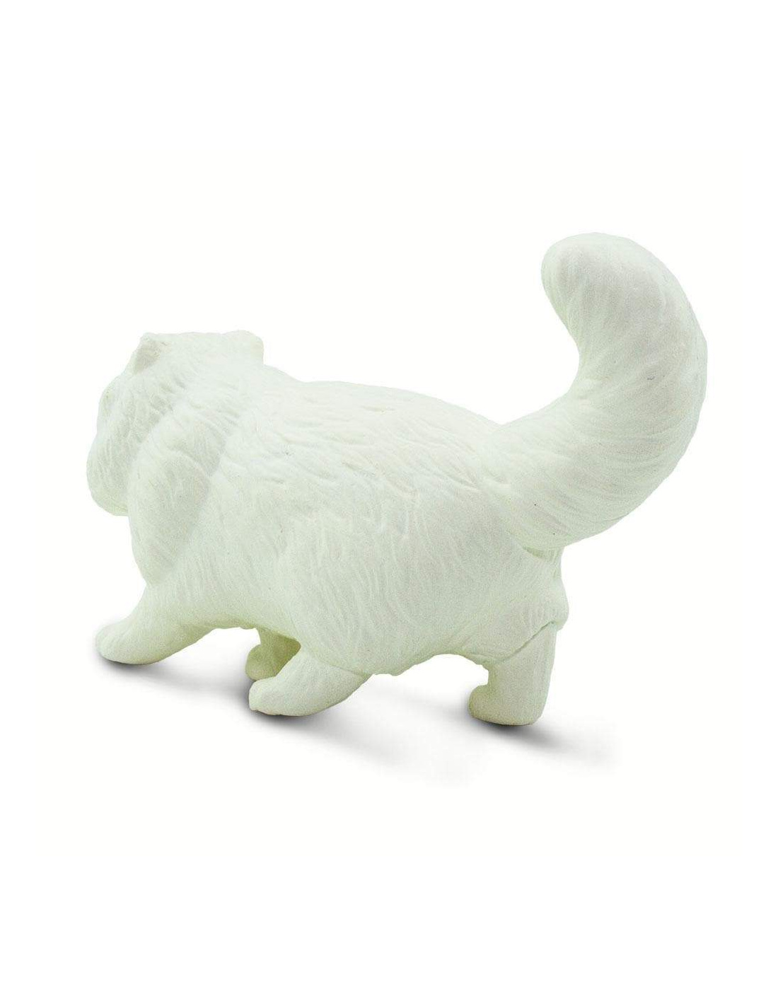 Statue Chat Persan Sur Socle Bois – Art Dog FR, édition Limitée, Résine/bronze