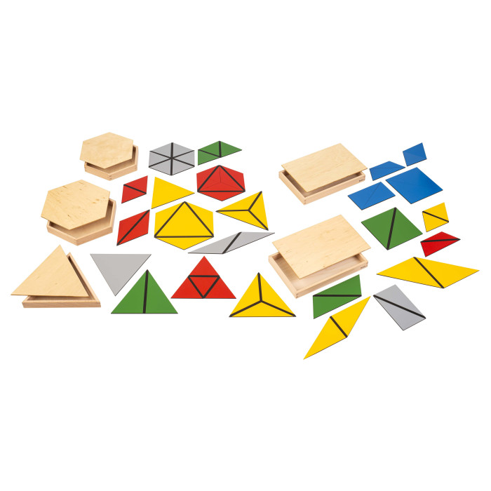Triangles constructeurs Montessori - Nienhuis  Montessori 004900 - Matériel pédagogique