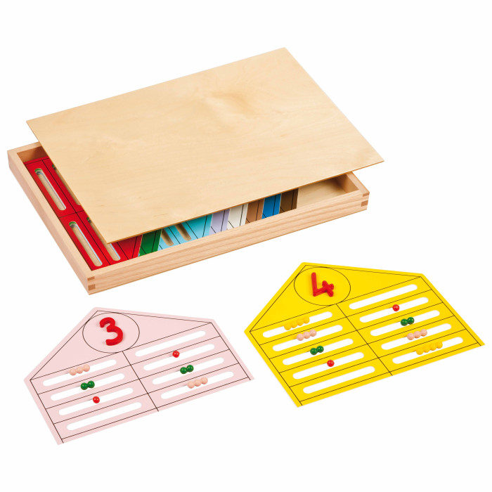 Maison des perles Montessori - Combiner et Apprendre de 1 à 10
