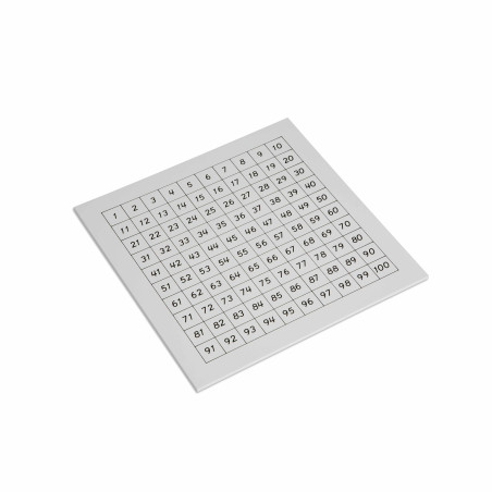 Tableau de contrôle (de 1 à 100) Montessori - Nienhuis  Montessori 015700 - Matériel pédagogique