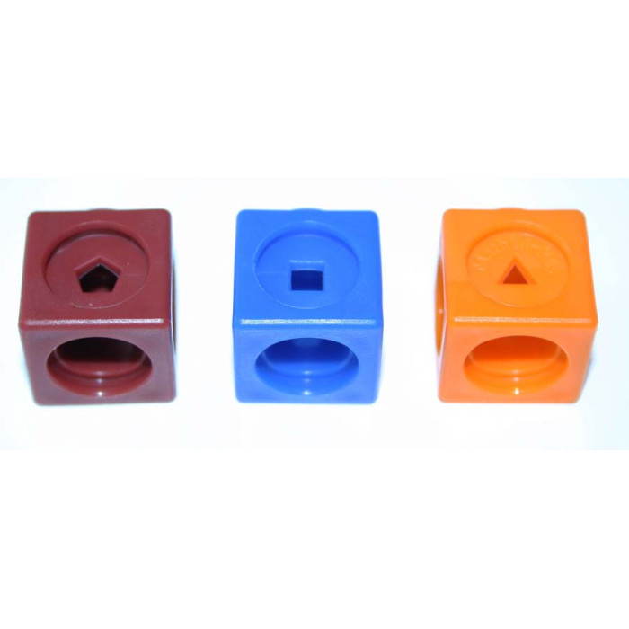 Cubes multidirectionnels à clipser (2cm) - Lot de 100 pces - Matériel Pédagogique méthode de Singapour
