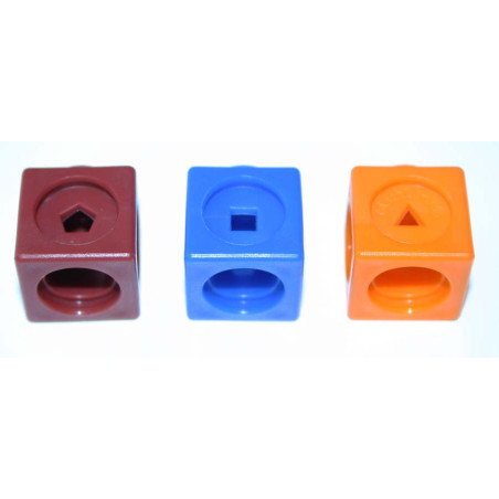 Cubes multidirectionnels à clipser (2cm) - Lot de 100 pces - Matériel Pédagogique méthode de Singapour