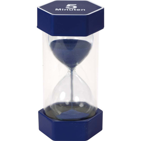 Grand sablier 16 cm 5 min - Matériel Pédagogique - Scolaire éducatif