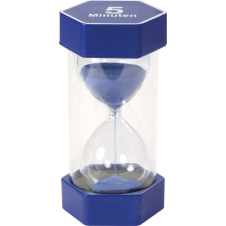 Grand sablier 16 cm 5 min - Matériel Pédagogique - Scolaire éducatif
