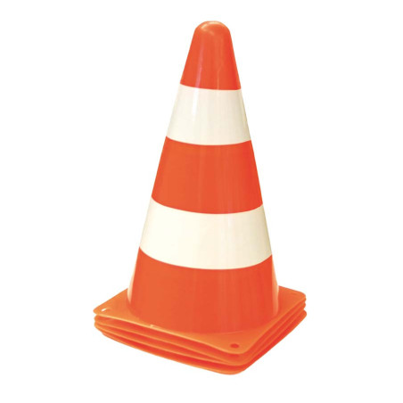 Cônes de marquage hauteur 23 cm - Lot de 4 - Matériel Pédagogique - Sports et extérieur