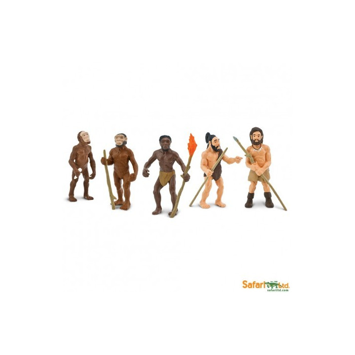 Évolution de l'homme - Lot de 5 figurines Safari 663816