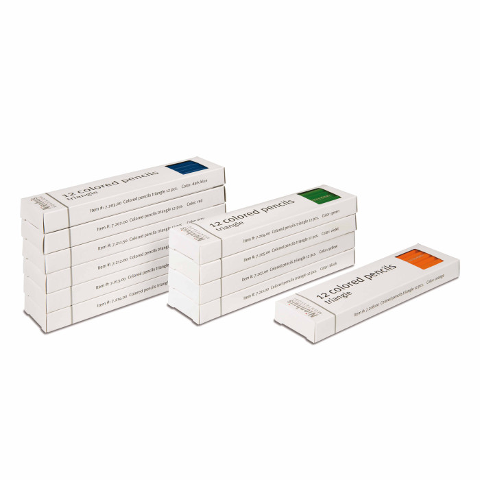 11 douzaines de crayons pour formes à dessin: 11 couleurs Montessori - Nienhuis 720100