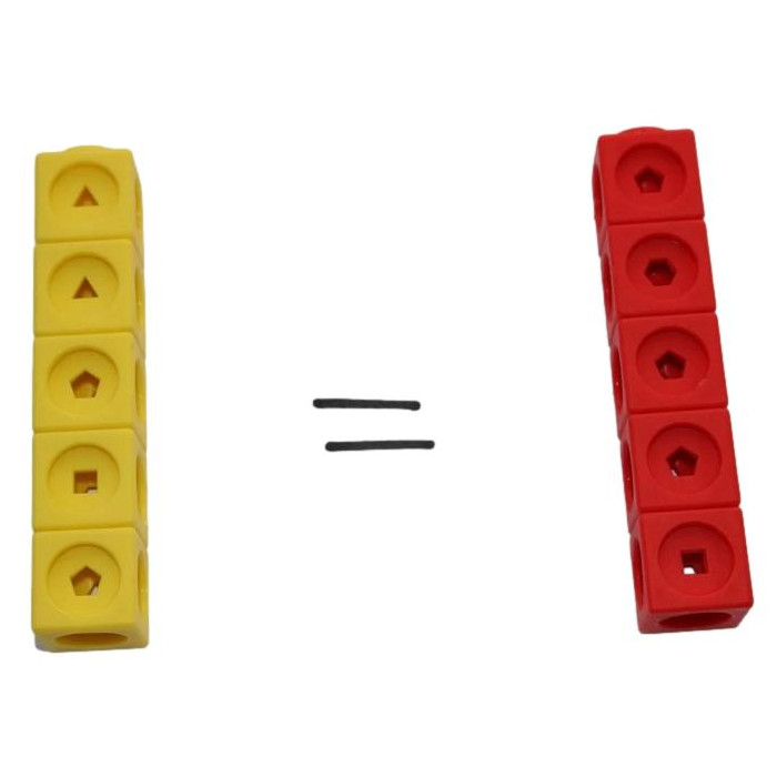 Cubes multidirectionnels à clipser (2cm) - Lot de 100 pces - Matériel Pédagogique méthode de Singapour