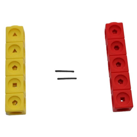 Cubes multidirectionnels à clipser (2cm) - Lot de 100 pces - Matériel Pédagogique méthode de Singapour