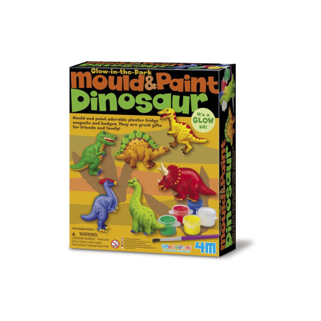 Dinosaure fluorescent - Ensemble Loisir créatif KIT DE MOULAGE 4M - Matériel pédagogique