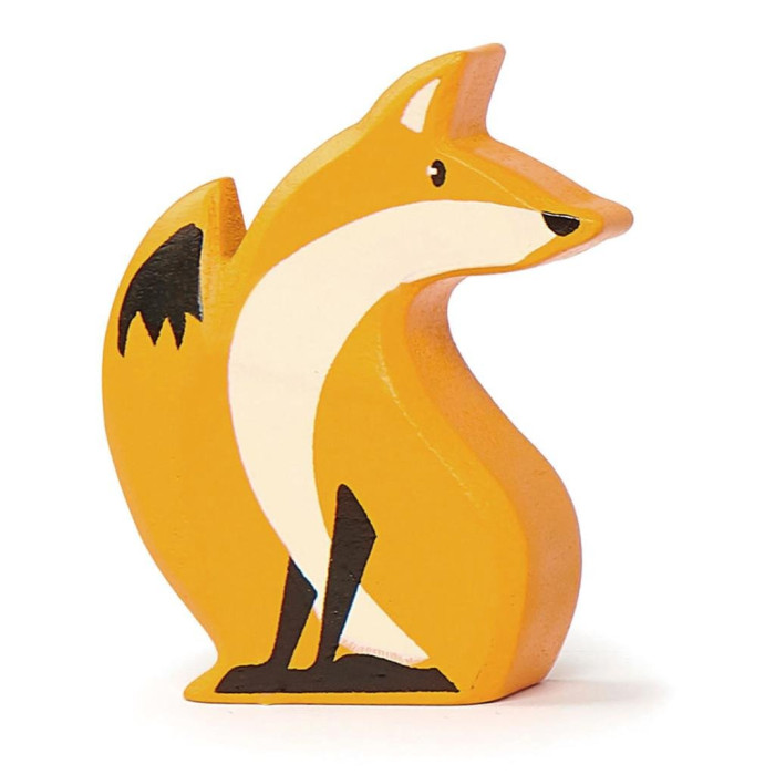 Figurine Renard Tender Leaf - Jouet en bois - Animal de forêt