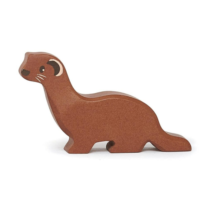 Figurine Belette Tender Leaf - Jouet en bois - Animal de forêt