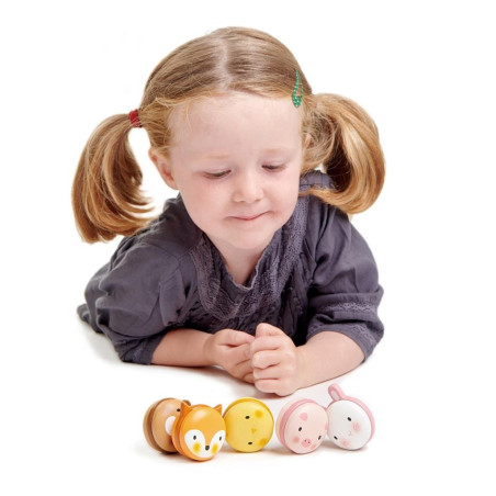 Macarons Animaux en Bois | Jouet Dinette Tender Leaf dès 2 ans