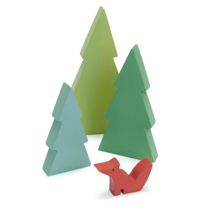 Sapin d’arbre - Train – Monde miniature - Jouet en bois Tender Leaf