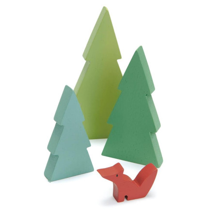 Sapin d’arbre - Train – Monde miniature - Jouet en bois Tender Leaf