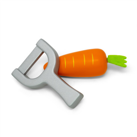 Mini Éplucheur en Bois MAMAMEMO | Jouet Cuisine dès 2 ans