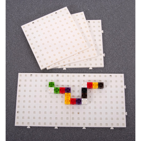 Lot de 5 planches à trous pour cubes de liaison multidirectionnel de 2 cm