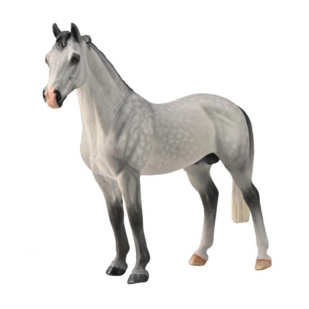 Étalon hanovrien gris pommelé. 14.5cm - Echelle 1:20 Collecta 88957