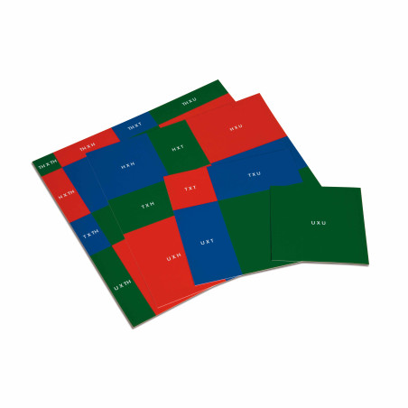 Schémas de Racines Carrées | Matériel Montessori Algébrique | LesMinis