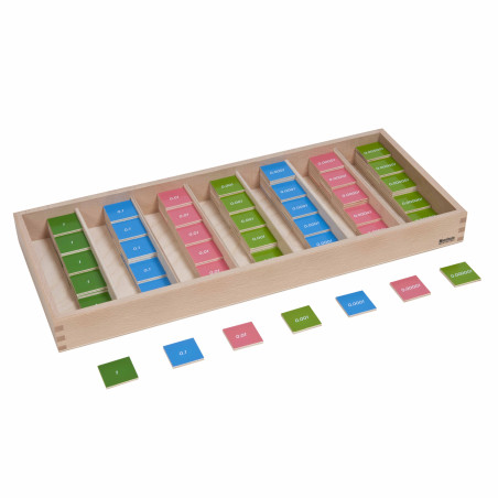 Jeu des timbres décimal Montessori - Nienhuis  Montessori 018301 - Matériel pédagogique
