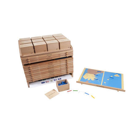 Cabinet des États-Unis Montessori - Nienhuis  Montessori 024001 - Matériel pédagogique