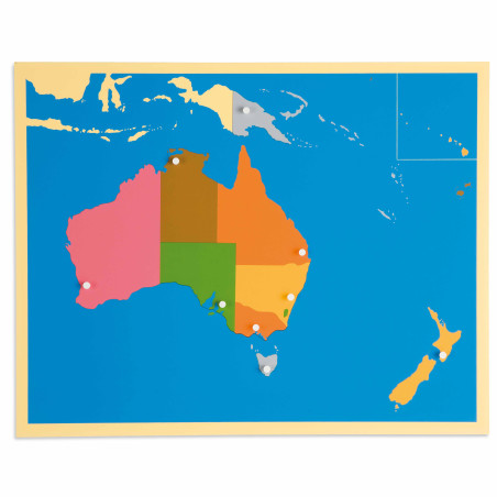 Puzzle Carte Australie Nienhuis Montessori : Matériel Éducatif | Les Minis