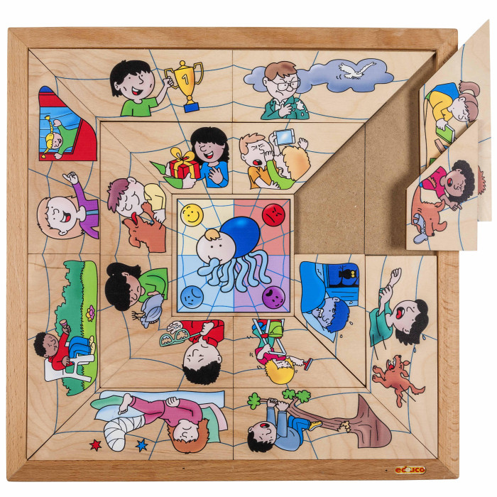 Puzzle Émotions Educo Enfant - Tri Classification Araignée