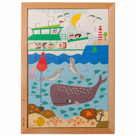 Puzzle au-dessus - au dessous la mer - Educo E523376 - Matériel éducatif