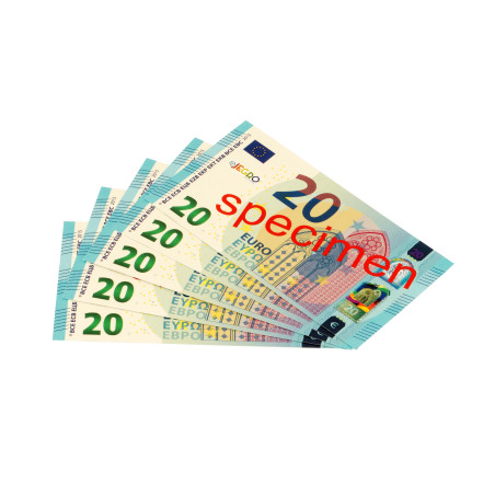 Billets 20 euros Factices | Lot 100 | Gestion Budget | LesMinis