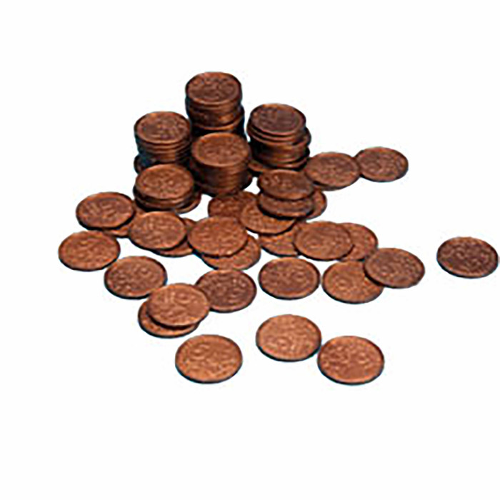 Lot de 100 Pièces en euros de 5 centimes | Educo | Jeu éducatif de monnaie