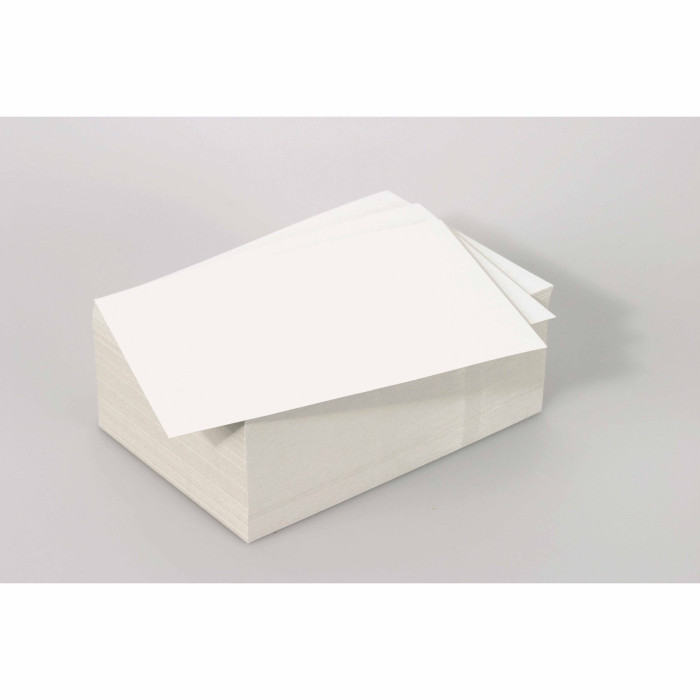 Cartons blancs à percer 12,5 x 17,5 paquet de 250 feuilles  - Fournitures scolaires et bureau