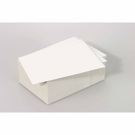 Cartons blancs à percer 12,5 x 17,5 paquet de 250 feuilles  - Fournitures scolaires et bureau