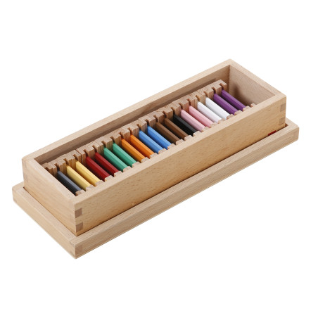 Deuxième boîte des tablettes de couleur - Matériel Montessori GAM 1MM0272