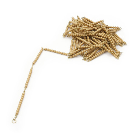 Chaîne de Perles Dorées de 1000 - Matériel Montessori Mathématiques