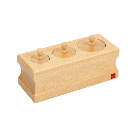 Encastrements Solides Montessori Bloc 1 - Discrimination Visuelle 0-3 ans