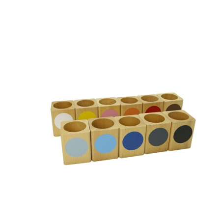 Pots pour crayons lot coloré: ensemble de 11 - Matériel Montessori GAM